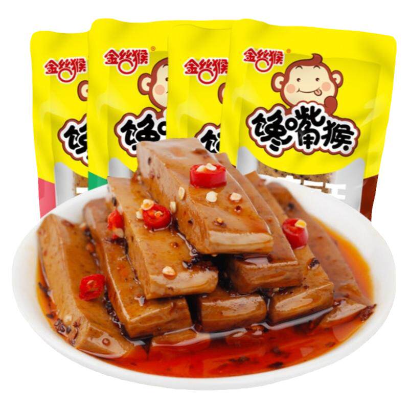 金丝猴馋嘴猴手磨豆干麻辣香辣香菇豆干五香豆腐干解馋宿舍小零食