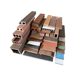 塑木板庭院方通装饰围栏墙板栅栏板实心木纹花箱板户外椅凳条防水