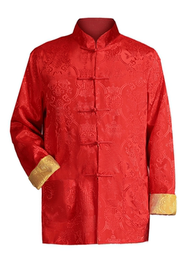 中式汉服喜庆礼服拍照双面唐装