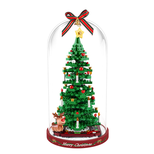 LYB乐一百适用乐高40573圣诞树玻璃罩积木40338圣诞系列展示盒