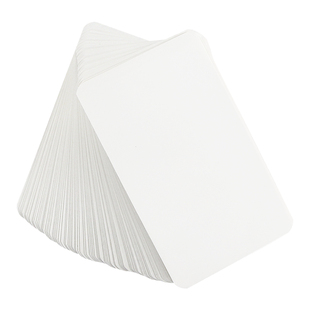 空白小卡片硬纸英语单词白卡书签白色卡自制小卡材料主持人台词手卡记忆硬卡纸标签片初中手写迷你小贺卡硬卡