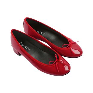 REPETTO丽派朵 CAMILLE胶底漆皮低跟圆头芭蕾鞋
