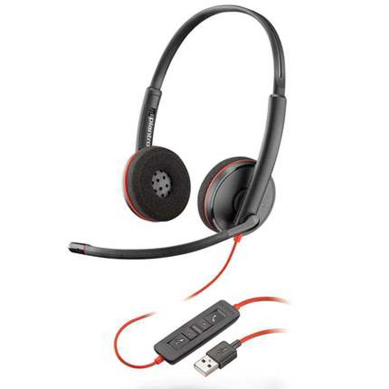 Plantronics/缤特力 C3220 C3210 C3225 USB话务耳机电脑有线耳麦