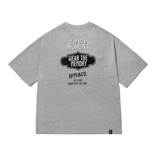 SUPERTOFU复古牌匾图案 250g新疆长绒棉短袖T恤 SS25