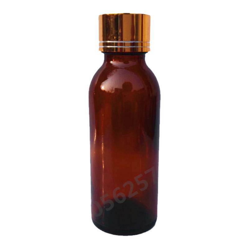 100毫升棕色避光口服液瓶高档电化铝盖茶色玻璃药水糖浆瓶酵素瓶