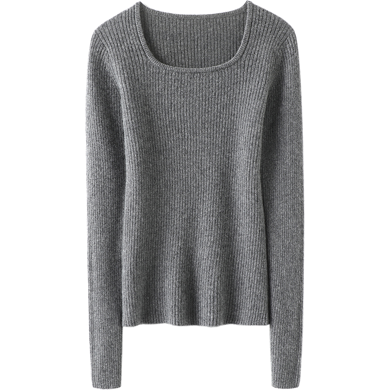 特显气质！随便搭配！多色羊绒衫女圆领修身纯羊绒毛衣针织打底衫