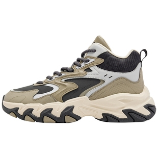 乔丹高帮登山鞋男士加绒冬季新款防水防滑保暖户外黑色棉鞋运动鞋