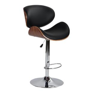 芬纳维亚ART 意式轻奢高脚靠背椅 RayEames伊姆斯极简真皮吧台椅