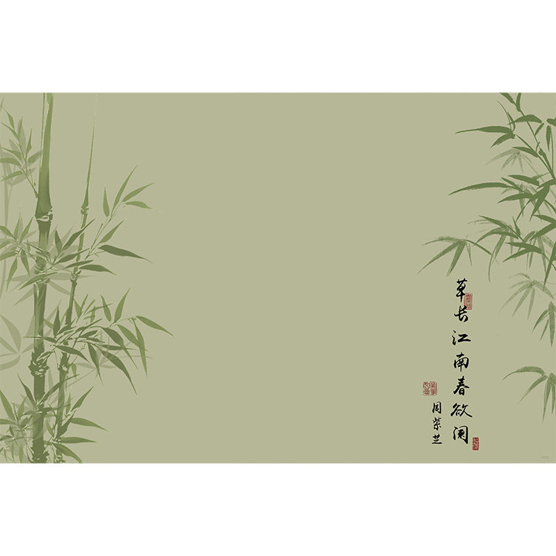 新中式书法书桌垫防水防油免洗书房学习桌垫国风桌布桌面保护垫子