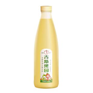 吉斯果园苹果醋 发酵型饮料330ml*6瓶整箱装玻璃瓶二次发酵饮品新