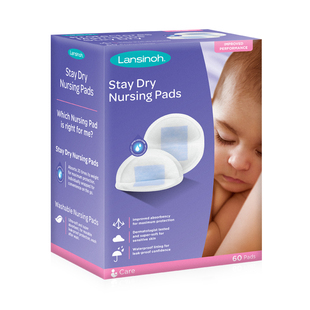 【顺手买一件】Lansinoh兰思诺进口一次性蓝芯防溢乳垫60片哺乳期