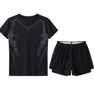 特大码300斤胖子泳衣男款防尴尬双层泳裤短裤加肥大男士泳衣套装