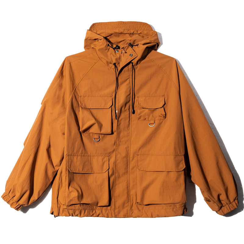 户外登山服山系机能工装连帽夹克男  情侣进藏防风冲锋上衣外套女