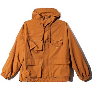 户外登山服山系机能工装连帽夹克男  情侣进藏防风冲锋上衣外套女