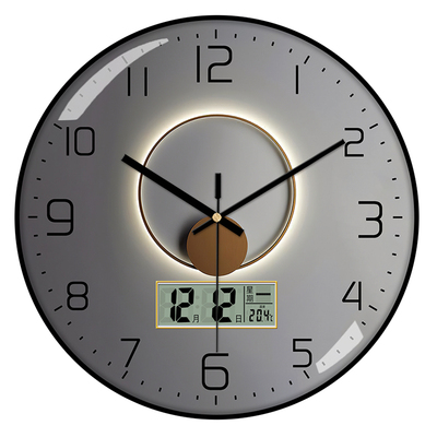 2025新款自动电波钟静音免打孔