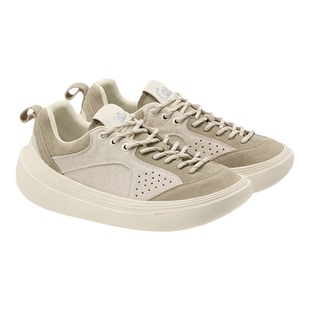 COOLCHAP春季新款豹豹鞋牛皮真皮鞋子透气羊皮女鞋厚底女款板鞋