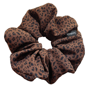 韩系豹纹超大大肠发圈女2026新款慵懒风丸子头扎发绳头花头饰发饰