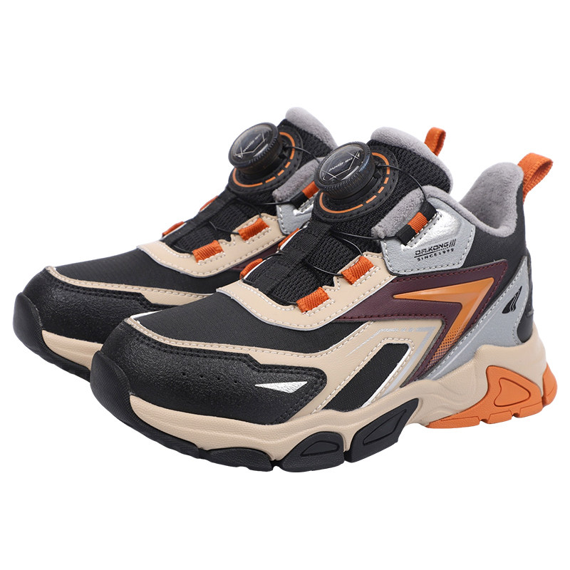 江博士童鞋冬加绒男女儿童运动鞋