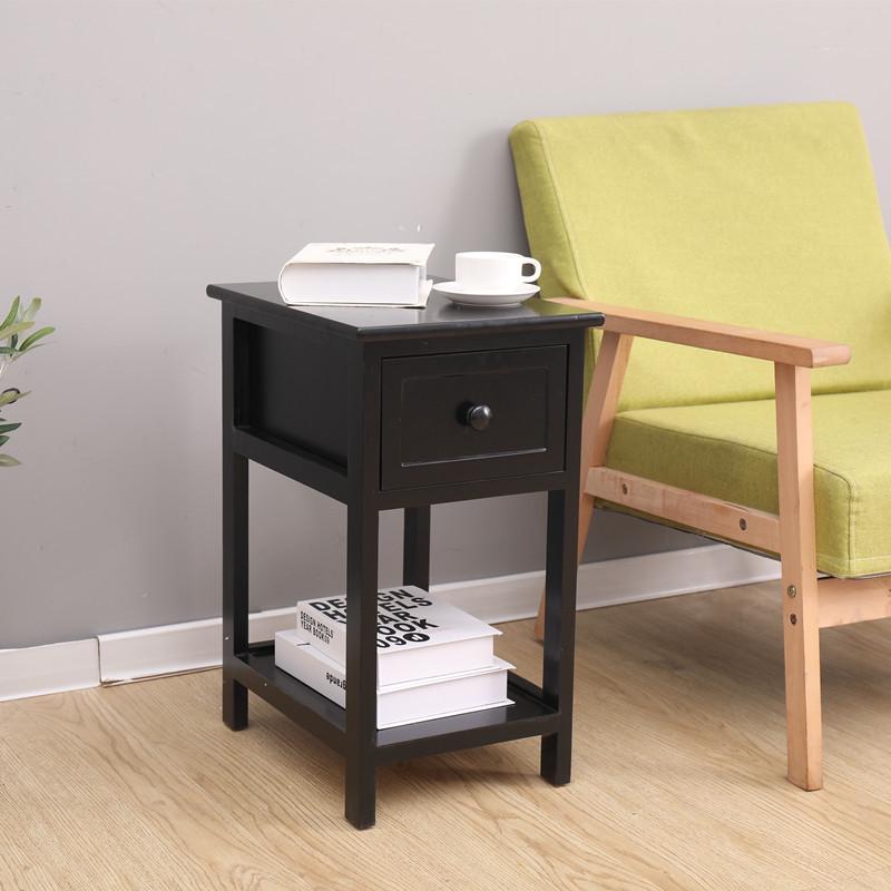 极窄25cm窗边置物架床边桌卧室小型简易床头柜家用沙发边柜子收纳