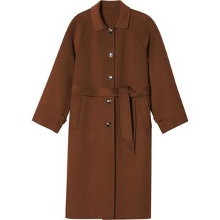 【朱珠同款】LK BENNETT新品冬季羊毛羊绒大衣女长款高级毛呢外套