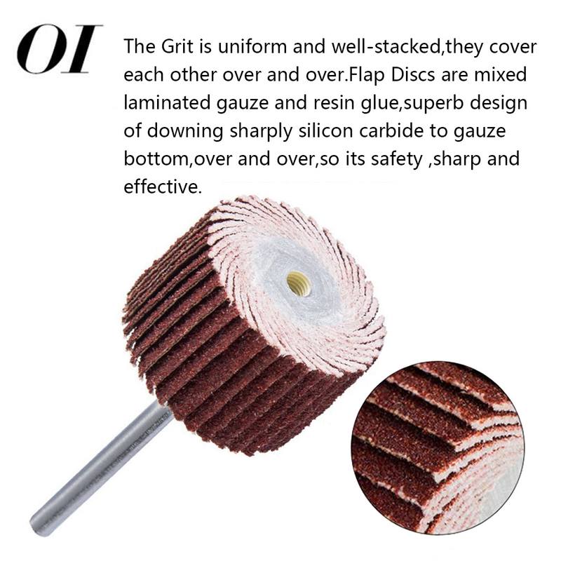 10PC百叶轮 抛光蜡金属打磨抛光 木工打磨抛光10毫米15毫米