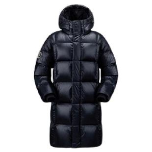 企鹅中长款黑色羽绒服冬季2026户外加厚保暖极寒女装外套