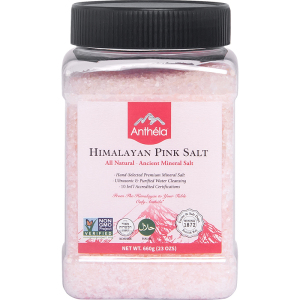 Anthela喜马拉雅粉盐玫瑰盐岩盐进口食用盐无碘中盐家庭用盐660g