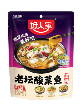 好人家酸菜鱼调料350g