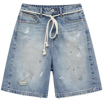 LiegeeSPLASHED假日泼墨牛仔短裤
