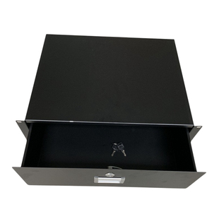 热销航空箱配件收纳 铁抽屉 2U标准机柜抽屉功放话筒抽屉质量保证