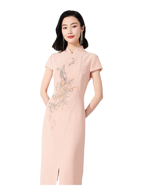 乔万尼高级精致感礼服连衣裙气质修身旗袍中长款商场同款ET2E241