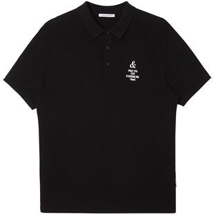 杰克琼斯夏季男休闲撞色潮字母刺绣男士POLO衫男款短袖男装