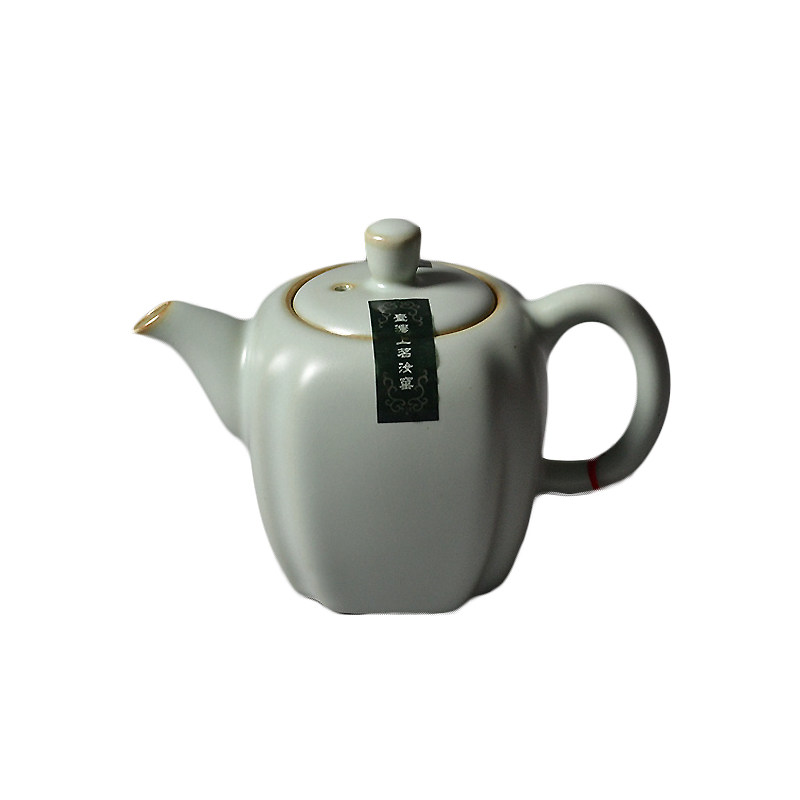 聚宝龙汝窑茶壶天青开片尊爵壶