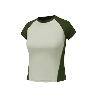 高弹力运动短袖粒子狂热女士