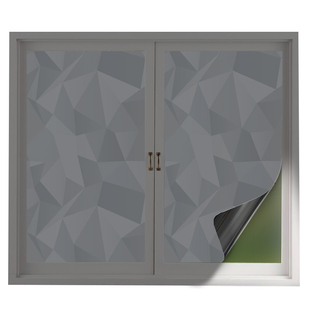 加厚全遮光玻璃窗户贴纸防窥视遮阳防晒贴膜卧室门窗贴纸不透光挡