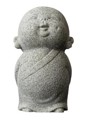 仿真禅意小和尚摆件造景佛陀摆设