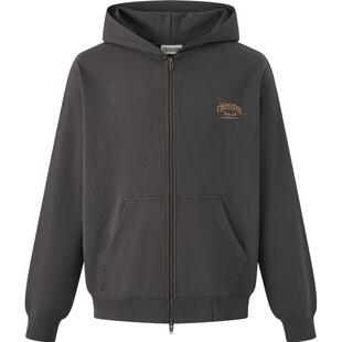 CHINISM丨贴皮绣宽松连帽开衫卫衣男秋季新款外套/CXHB33A7047