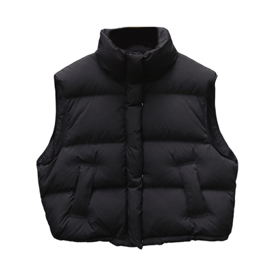 韩版糖果羽绒马甲女宽松立领外穿