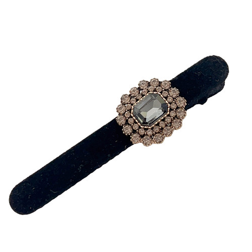 刘海前额侧边轻奢水钻发夹女2025新款高端一字夹子头饰鸭嘴夹发卡