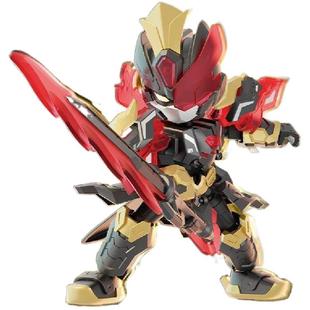 联宇动漫幻拼三国英雄人物国潮积木关羽赵云吕布拼装手办模型玩具