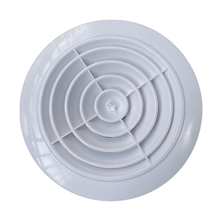 华旗新款abs新风口系统出风口排风圆形百叶中央空调通风管道排气