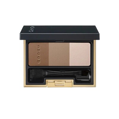 SUQQU眉粉小样三色自然01墨绿02茶棕色3D防水不晕染野生免费试用