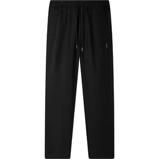 HLA/海澜之家POWER YOUNG休闲裤24秋冬季新窄脚系带直筒锥形裤男