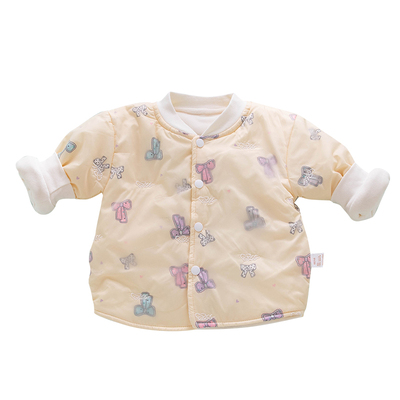 宝宝加绒加厚棉服外出服