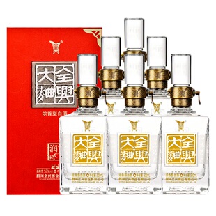 [有优惠]全兴大曲润15 52度浓香型白酒礼盒装500ml*6瓶整箱全兴酒