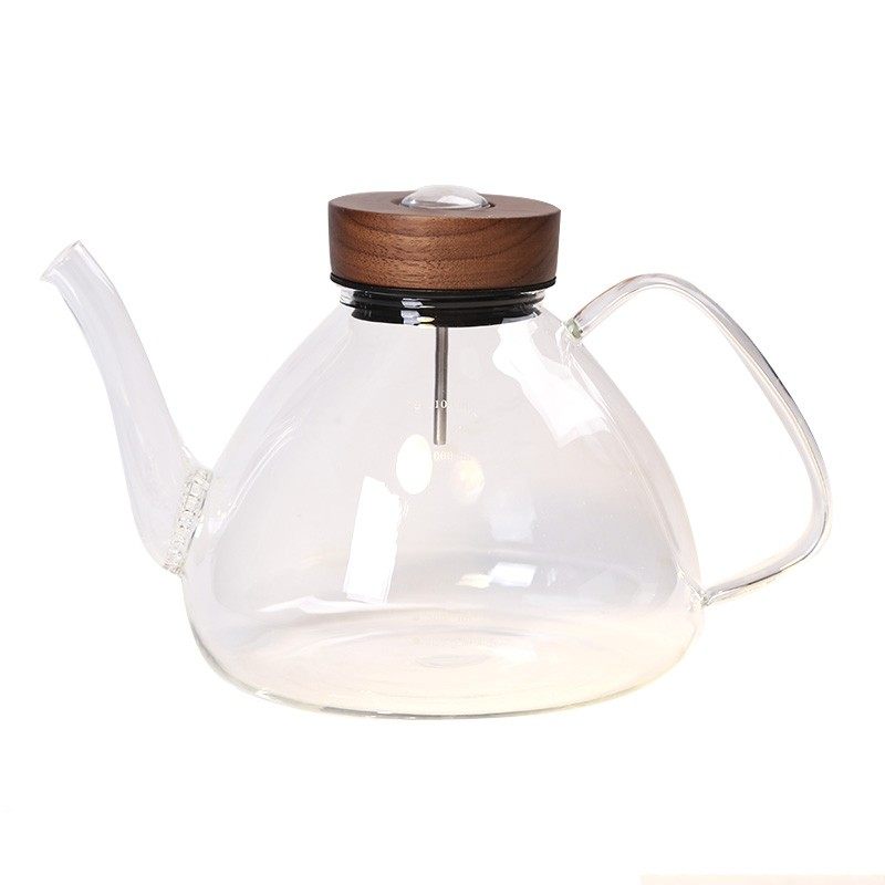 台湾宜龙耐高温玻璃煮茶壶烧水壶电陶炉泡茶煮水壶组带温度计茶具
