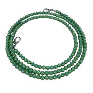 祖母绿色6mm细珍珠链条包带复古汉服配件个性手机链扩音器斜背带