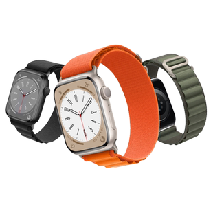 适用applewatch8表带WatchUltra高山回环式尼龙苹果手表表带iwatch7/6/5/4手表带se2代创意编织带series3男女