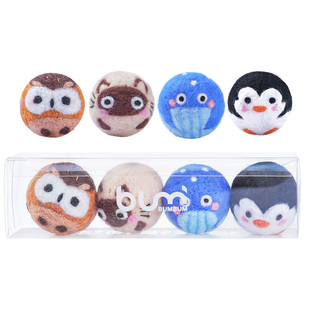 FURRYBUM猫玩具猎物球手工纯羊毛球猫形玩具球解闷逗猫棒静音丰容