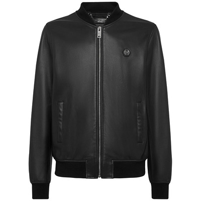 PhilippPlein真皮夹克